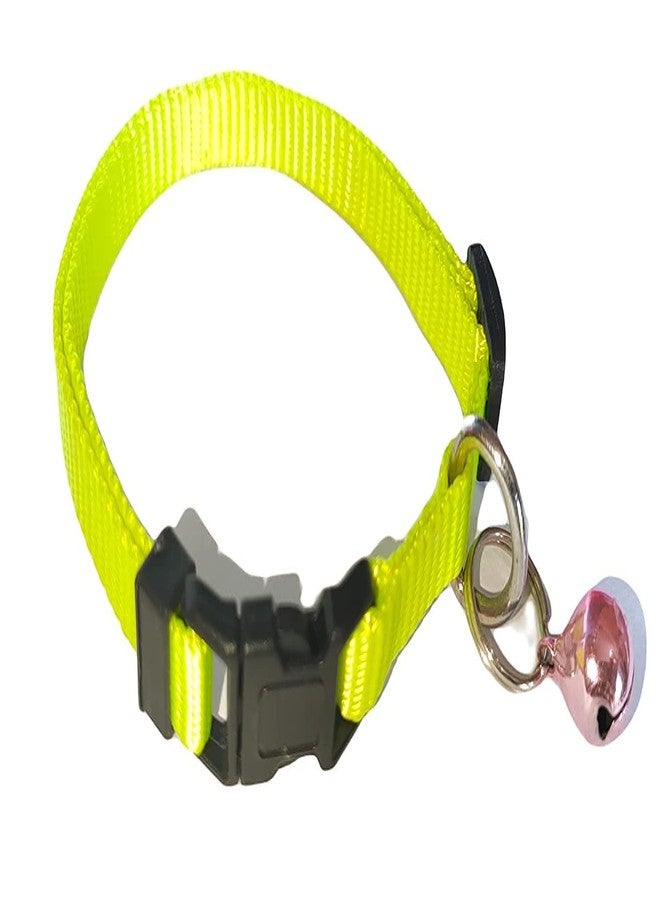 Pups&Pets Cat Collar with Bell, Green (X-Small Size) - 10MM - Image 2